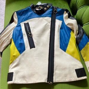 Roberto Cavalli Just Cavalli Soft Leather Biker Jacket